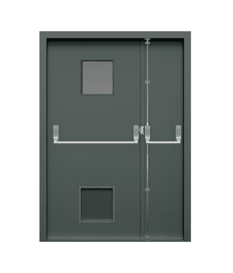 Fire rated door, single & half door ( pushbar lock)