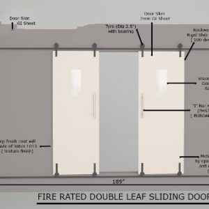 Fire Rated Double sliding door In Pakistan